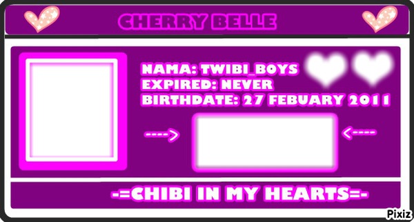 ID CARD CHERRYBELLE Montage photo