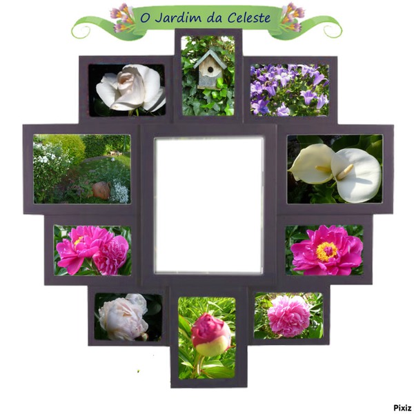 jardin de fleurs Photomontage