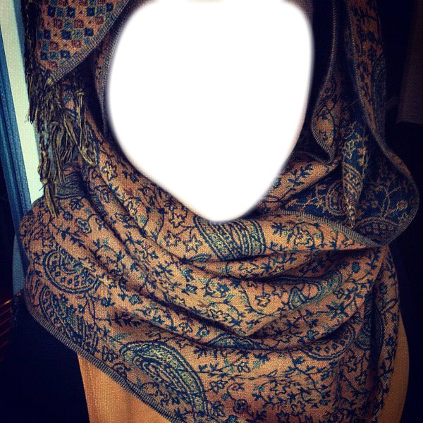 hijab girl Photo frame effect