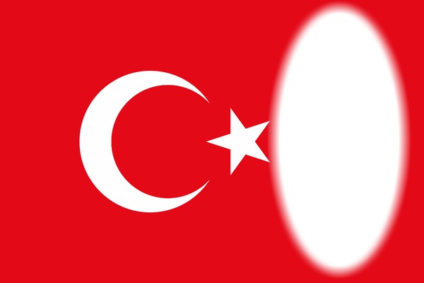Turkey flag Fotomontasje