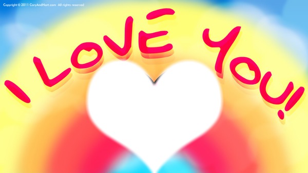 I love you Montage photo