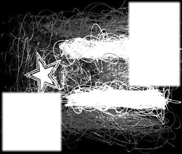 pr flag black Fotomontage