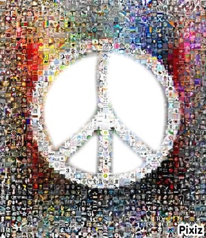 peace and love Фотомонтаж