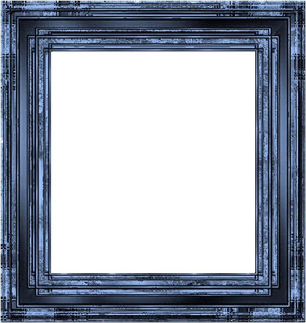 cadre carré bleu Fotomontage