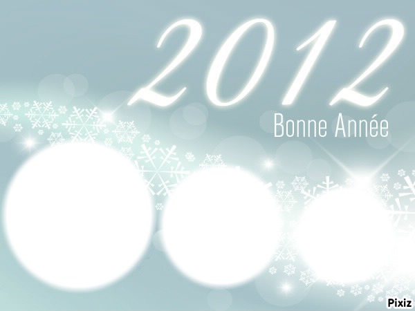 bonne année 2012 Fotomontáž