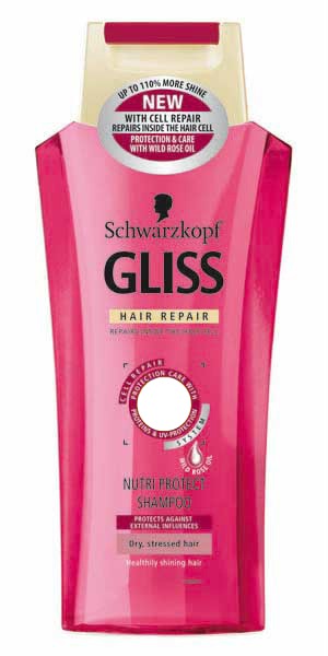 Gliss Nutri Protect Shampoo Montaje fotografico