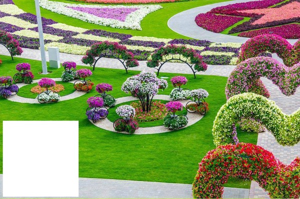 jardim de flores Fotomontage