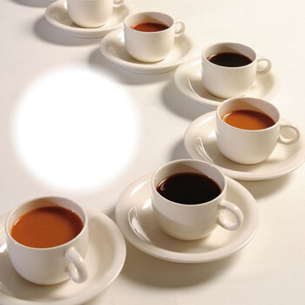 1 koffie Fotomontage