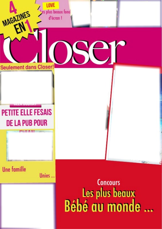 Magazine Closer Fotomontaža