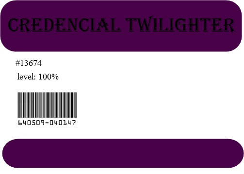 credencial Twilighter Montaje fotografico