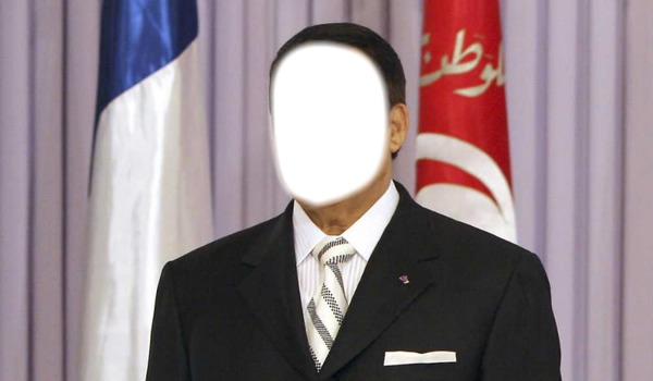 Président de la Tunisie Photo frame effect