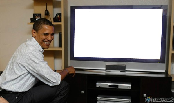 Obama television program Montage photo