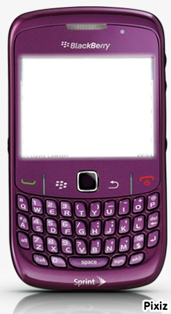 BlackBerry violet Photo frame effect