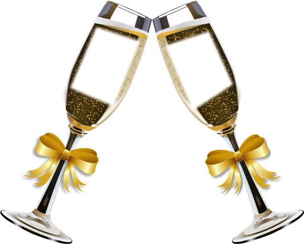 CHAMPAGNE Photo frame effect