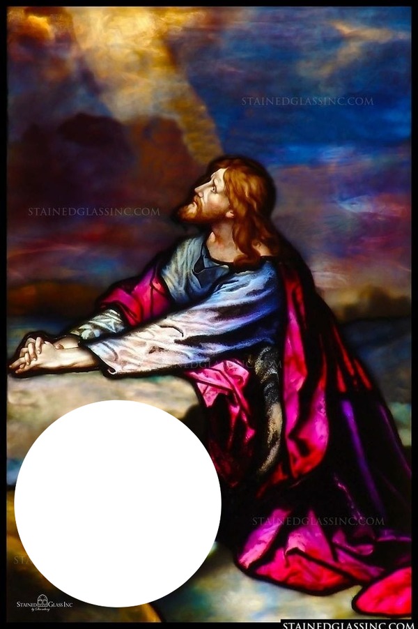 jesus ora por nosotros Photo frame effect