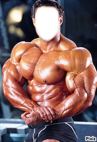 carde super muscle Photomontage