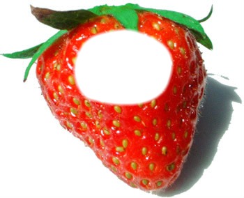 tête de fraise Photomontage