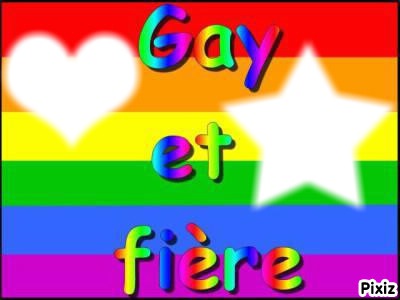 gay et fier フォトモンタージュ