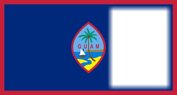 Guam flag Fotomontage