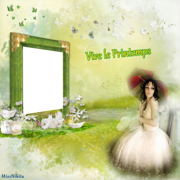 Vive le PRINTEMPS Fotomontasje