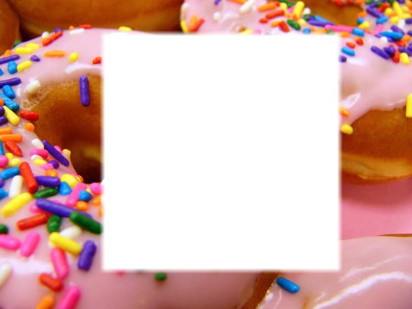 donuts Photo frame effect