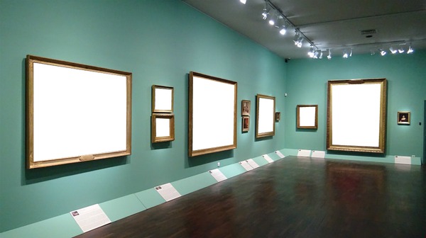 Salle de musée Photo frame effect