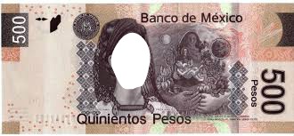 mexican 500 pesos Фотомонтажа
