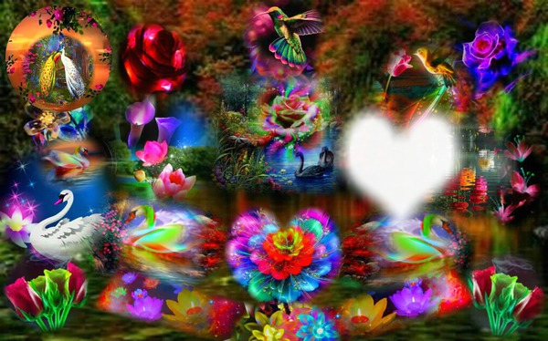 magico jardin luminoso Fotomontage
