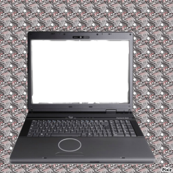 laptop Photomontage