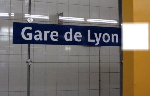 Métro Gare de Lyon Fotomontasje