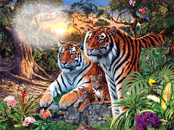 tigres Fotomontaż