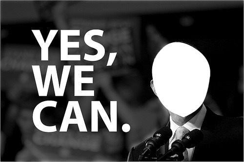 Yes we can Photomontage