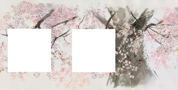 arbre en fleur Fotomontage