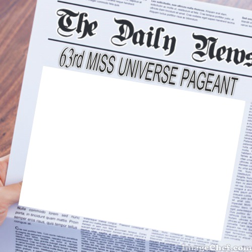 63rd Miss Universe Pageant Daily News Fotomontáž