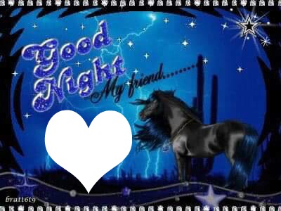Goodnight Unicorn Photo frame effect
