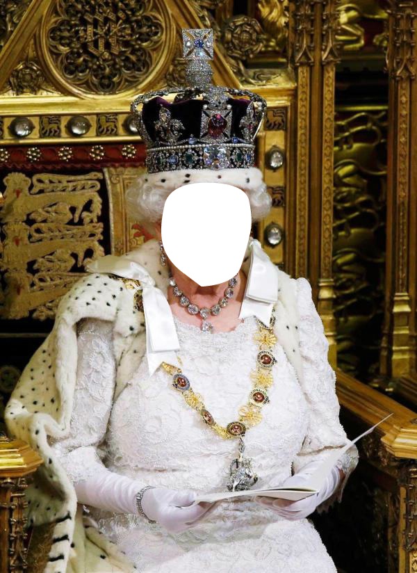 rainha inglaterra Fotomontage