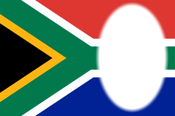 South Africa flag フォトモンタージュ