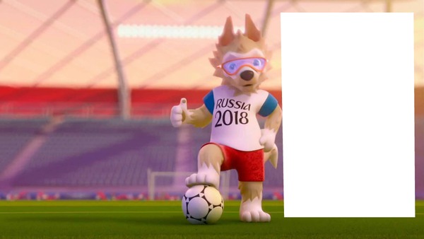 mundial de rusia 2018 mascota Fotomontáž