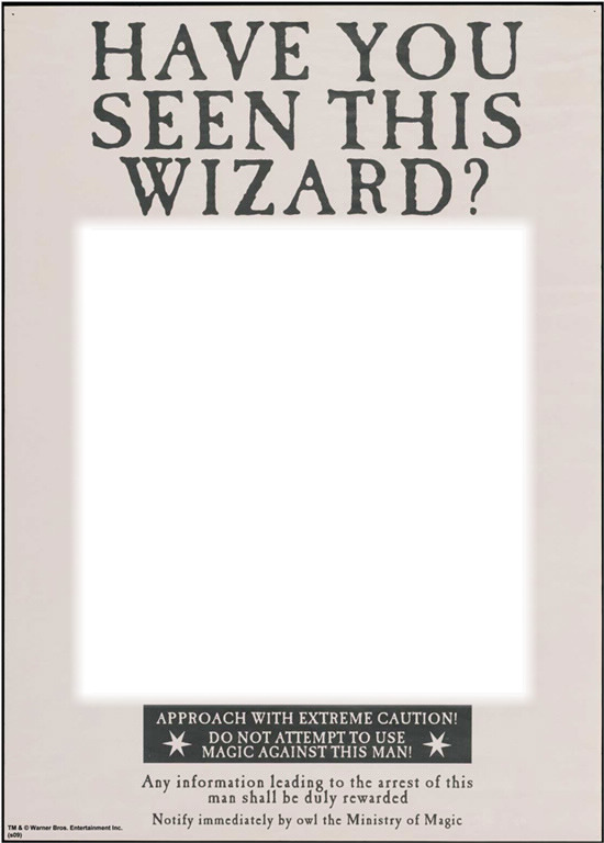 Have you seen this wizard? フォトモンタージュ
