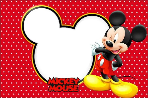 mickey mouse Photo frame effect