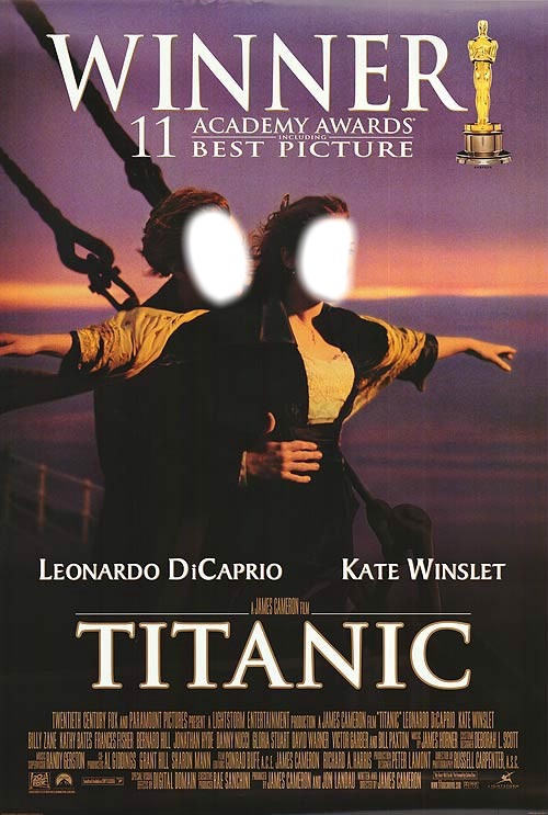 Titanic affiche Photomontage