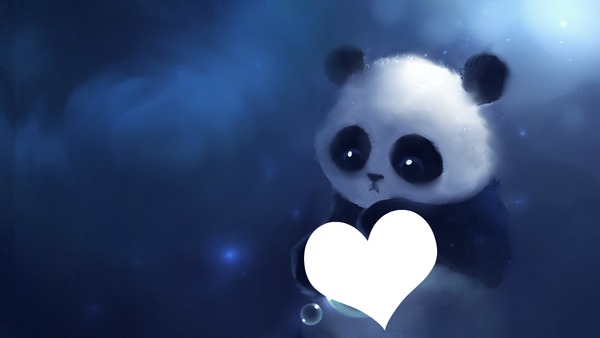 Panda Love Valokuvamontaasi