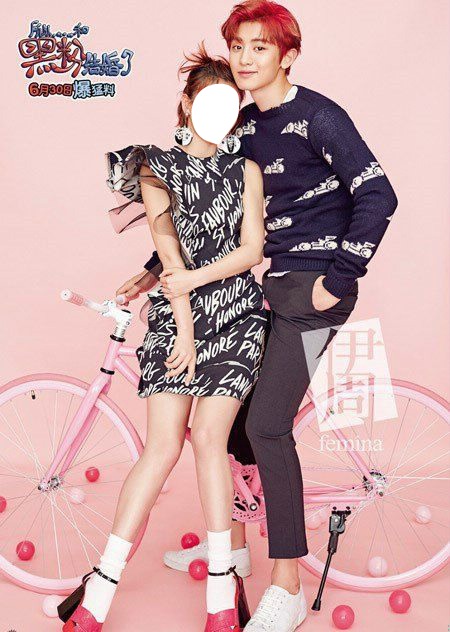 chanyeol with girlfriend (YOU) Fotoğraf editörü