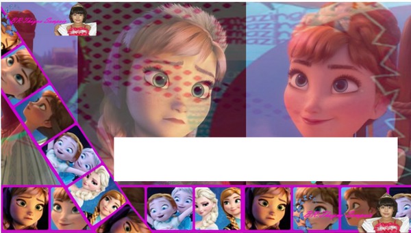 Capa da Anna de Frozen em uma aventura congelante Valokuvamontaasi
