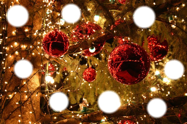 Boules de Noël Photo frame effect