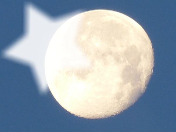 lune étoilée Photomontage