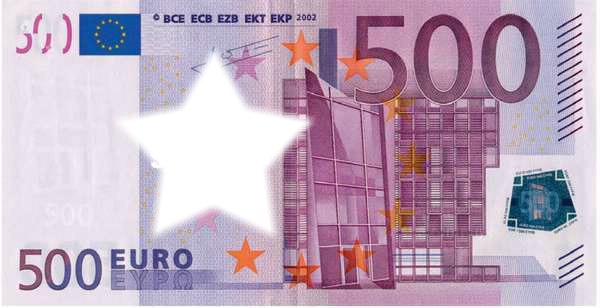 500 euro Fotomontagem