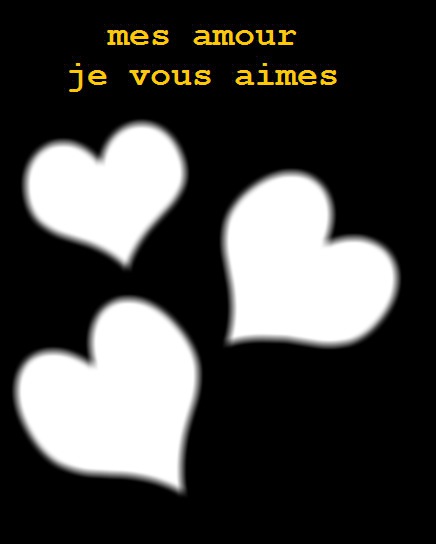 Mes Amour Je Vous Aimes フォトモンタージュ