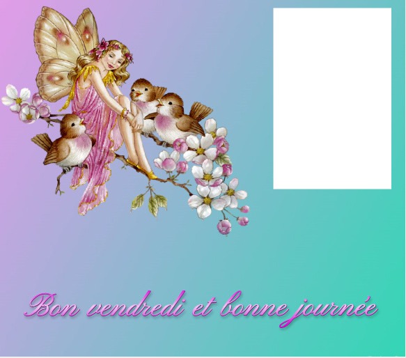 bonne journée Photo frame effect