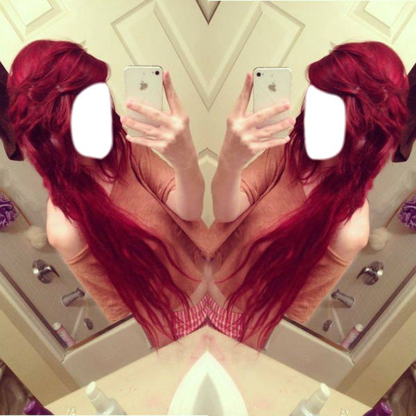 Hair red Valokuvamontaasi